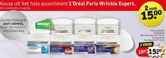 Kruidvat L'Oreal Paris Wrinkle Expert 2*50ml aanbieding