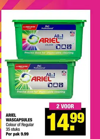 Big Bazar Ariel wascapsules colour of regular aanbieding