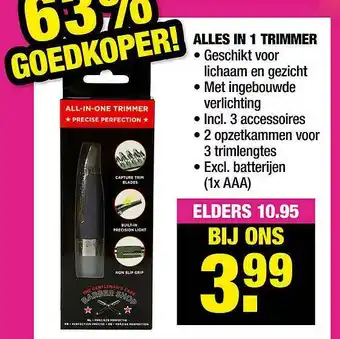 Big Bazar Alles in 1 trimmer aanbieding