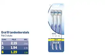 Makro Oral b tandenborstels aanbieding