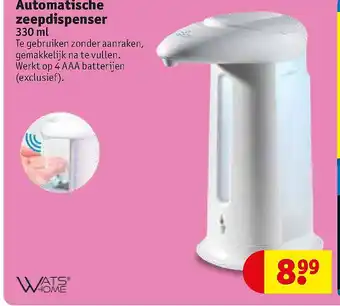 Kruidvat Automatische zeepdispenser 330 ml aanbieding