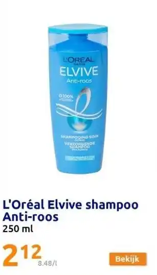 Action L'oréal elvive shampoo anti-roos aanbieding