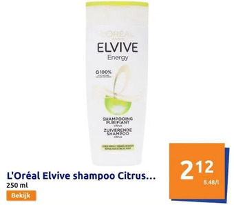 Action L'oréal elvive shampoo citrus energy aanbieding