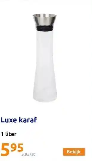 Action Luxe karaf aanbieding