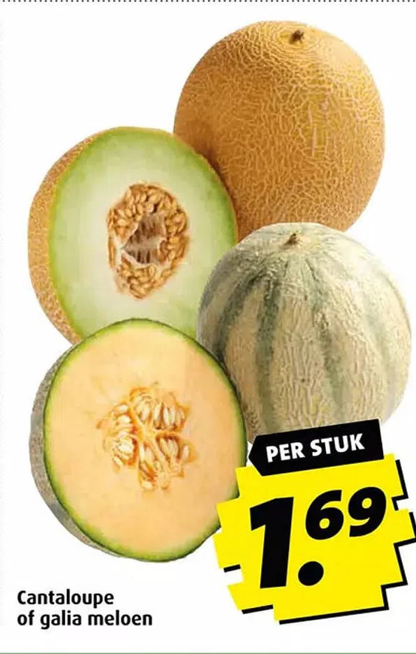 Cantaloupe of galia meloen aanbieding bij Boni