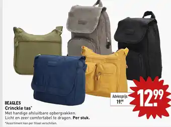 ALDI BEAGLES Crinckle tas* aanbieding