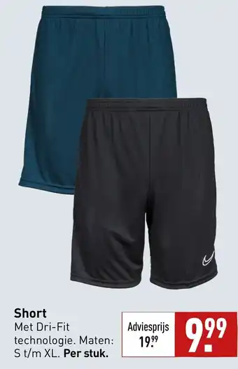 ALDI Short Met Dri-Fit aanbieding