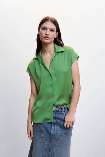 Wehkamp Mango blouse groen aanbieding