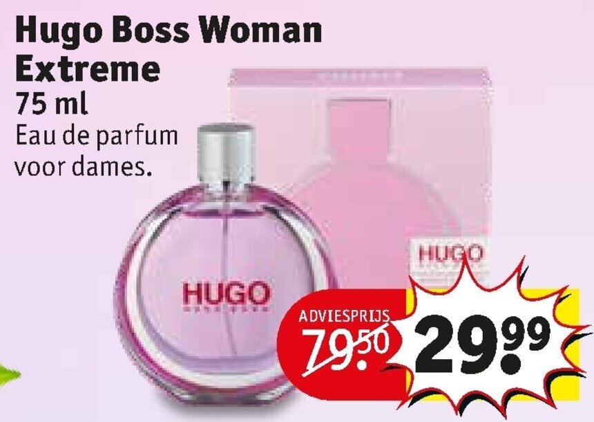 Hugo Boss Femme 75 Ml Eau De Parfum Voor Dames Aanbieding bij Kruidvat