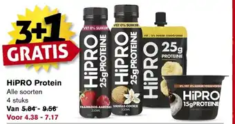 Hoogvliet HIPRO Protein Alle soorten 4 stuks aanbieding