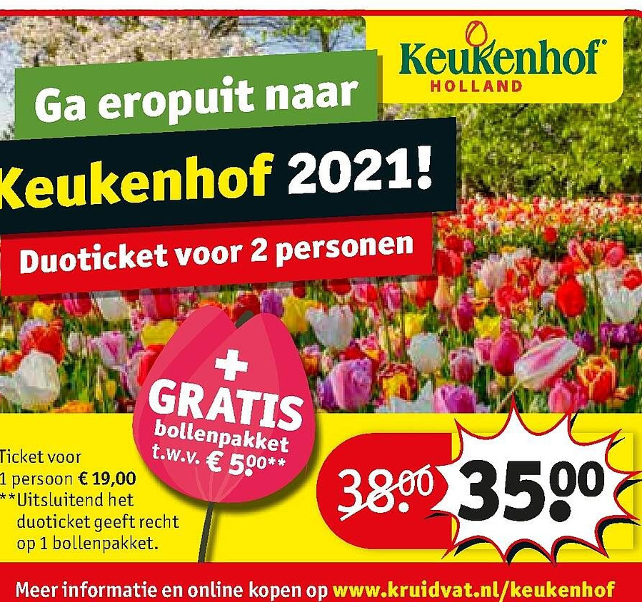 Keukenhof 2021! aanbieding bij Kruidvat