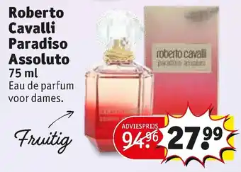 Kruidvat Roberto Cavalli Paradiso Assoluto edp 75ml aanbieding