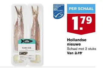 Hoogvliet Hollandse nieuwe Schaal met 2 stuks aanbieding