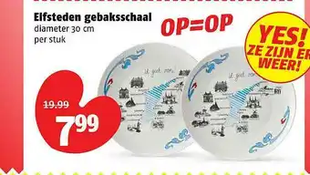 Poiesz Elfsteden Gebaksschaal aanbieding