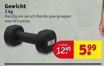 Kruidvat Gewicht 3 kg aanbieding