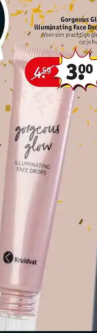 Kruidvat Gorgeous Glow illuminating Face Drops aanbieding