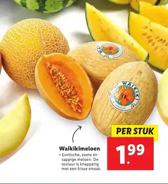 Lidl Waikikimeloen aanbieding