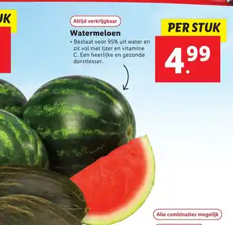 Lidl Watermeloen aanbieding