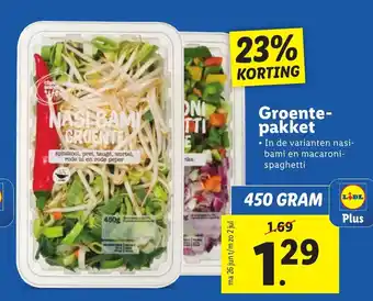 Lidl Groente-pakket aanbieding