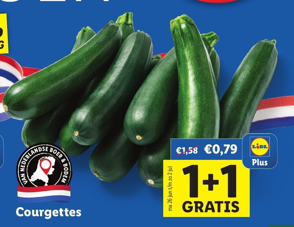 Courgettes aanbieding bij Lidl