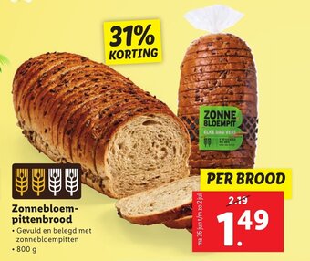 Lidl Zonnebloem-pittenbrood aanbieding