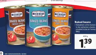 Lidl Baked beans aanbieding