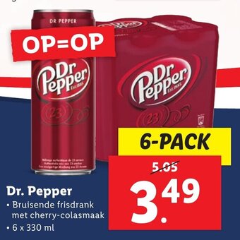 Lidl Dr. Pepper aanbieding