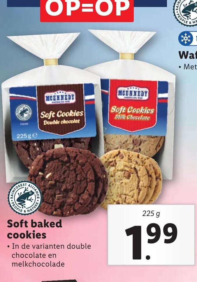 Soft baked cookies aanbieding bij Lidl