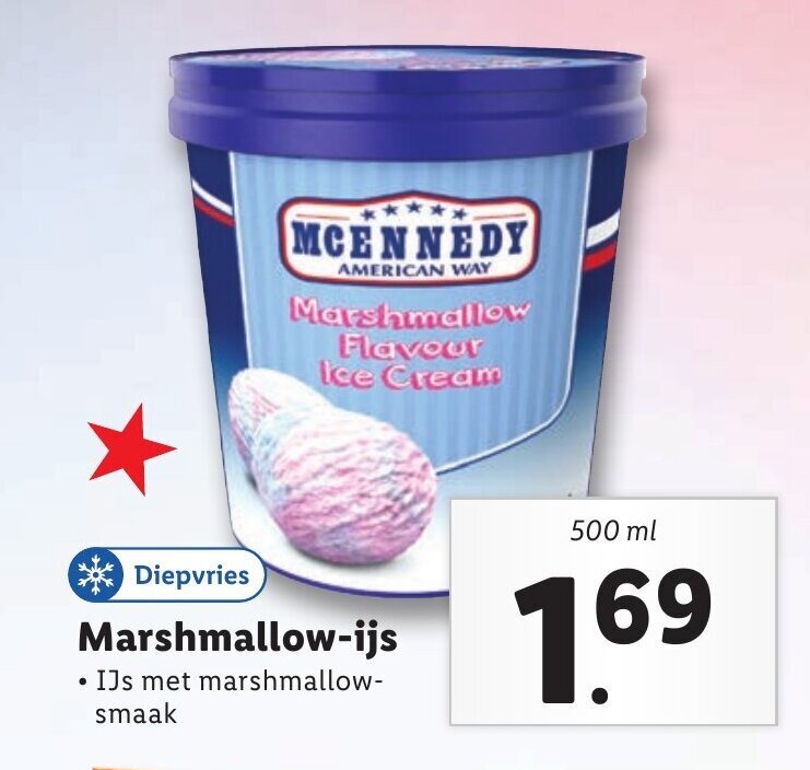 Marshmallowijs aanbieding bij Lidl