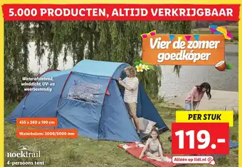 Lidl Rocktrail tent aanbieding