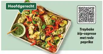 Lidl Traybake kip-caprese met rode paprika aanbieding