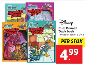Lidl Club Donald Duck boek aanbieding