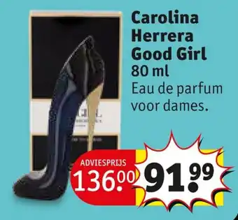 Kruidvat Carolina Herrera Good Girl 80 ml aanbieding