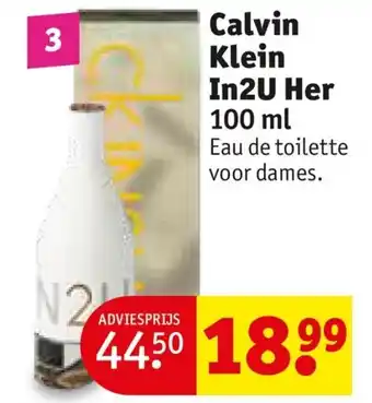 Kruidvat Calvin Klein In2U Her 100 ml aanbieding