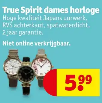 Kruidvat True Spirit dames horloge aanbieding