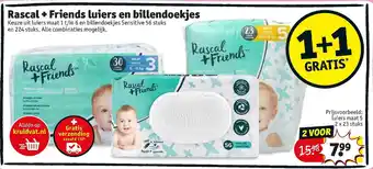 Kruidvat Rascal + Friends luiers en billendoekjes aanbieding