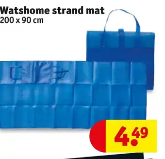 Kruidvat Watshome strand mat 200 x 90 cm aanbieding