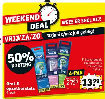 Kruidvat Opzetborstels Cross Action aanbieding