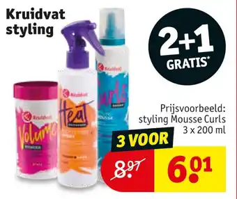 Kruidvat Styling Mousse Curls aanbieding