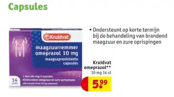 Kruidvat Omeprazol 10 mg Capsules aanbieding