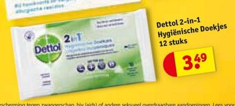 Kruidvat Dettol 2-in-1 Hygiënische Doekjes aanbieding