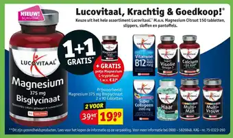Kruidvat Magnesium 375 mg Bisglycinaat 2 x 90 tabletten aanbieding