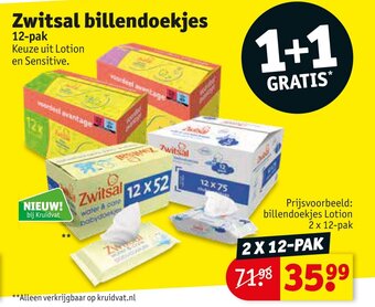 Kruidvat Billendoekjes Lotion aanbieding