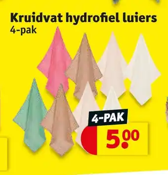 Kruidvat Hydrofiel luiers aanbieding