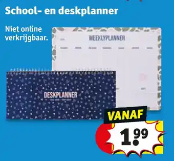 Kruidvat School- en deskplanner aanbieding