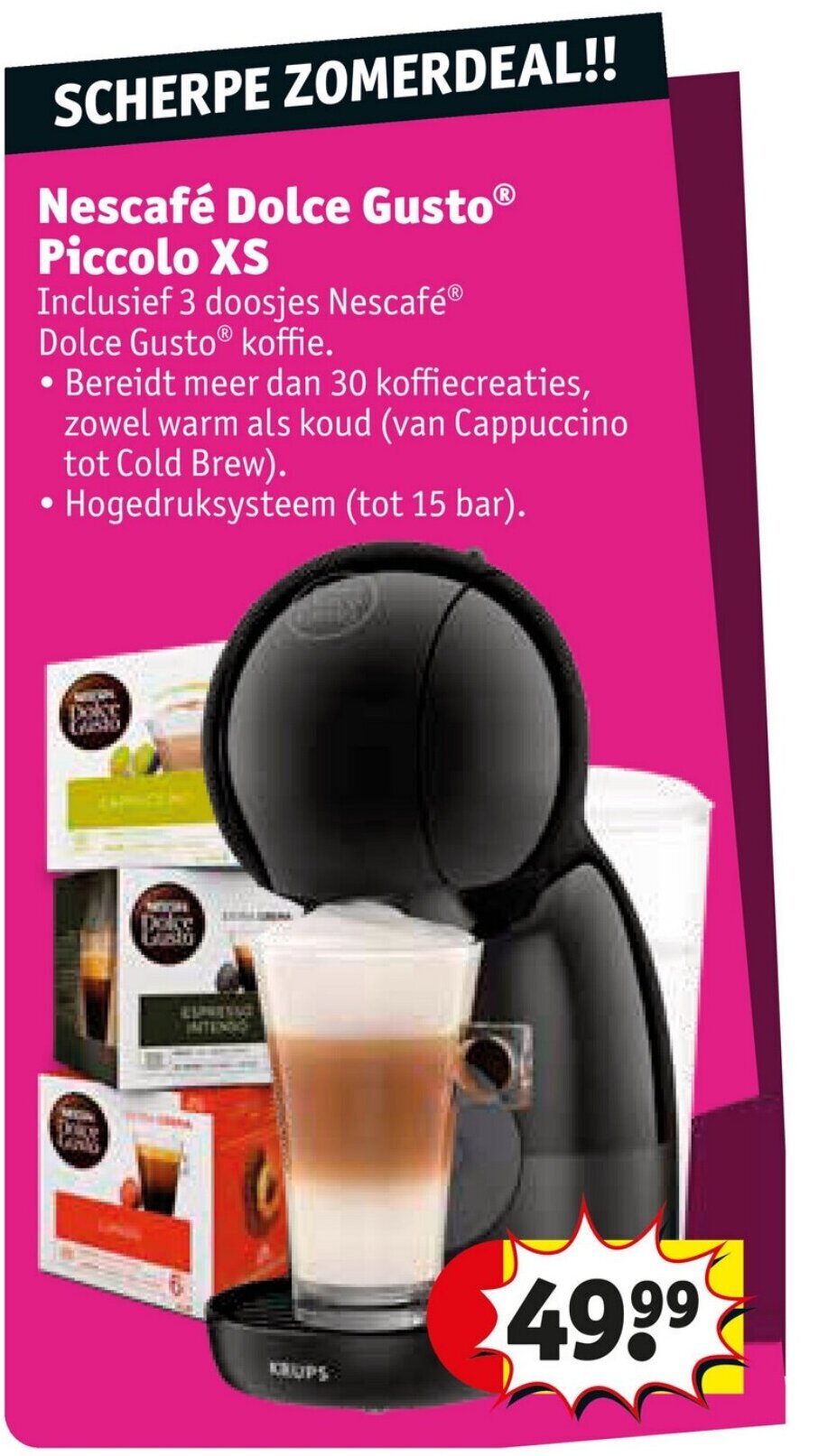 Nescafé Dolce Gusto Piccolo XS aanbieding bij Kruidvat