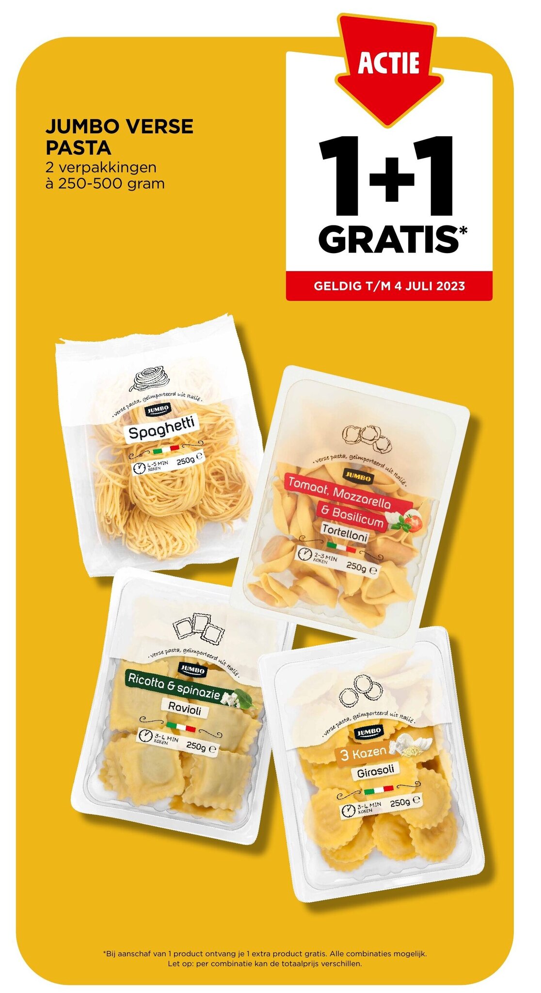 JUMBO VERSE PASTA aanbieding bij Jumbo