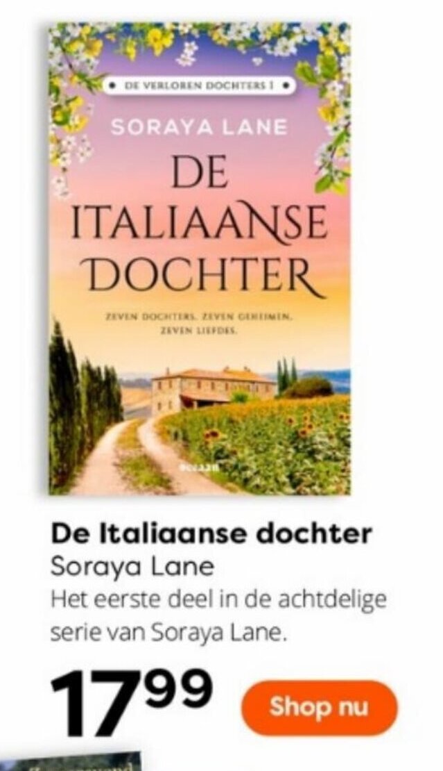 De Italiaanse dochter Soraya Lane aanbieding bij The Read Shop