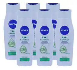 De Online Drogist Nivea 2in1 care express voordeelverpakking 6x250ml 6x250ml aanbieding