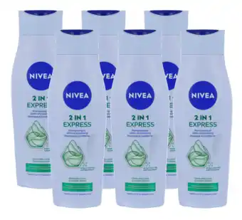 De Online Drogist Nivea 2in1 care express voordeelverpakking 6x250ml 6x250ml aanbieding